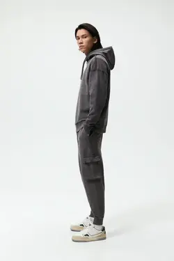 شلوار جاگر مردانه خاکستری زارا