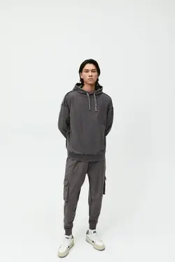 شلوار جاگر مردانه خاکستری زارا