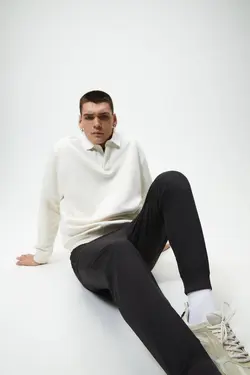 شلوار جاگر مردانه مشکی زارا