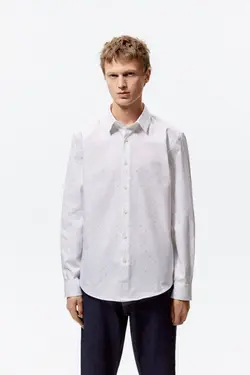 پیراهن رسمی مردانه سفید زارا