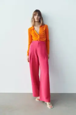 شومیز زنانه نارنجی زارا
