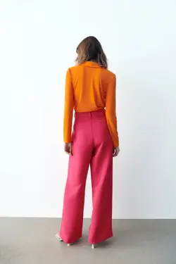 شومیز زنانه نارنجی زارا