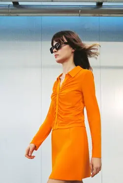 شومیز زنانه نارنجی زارا