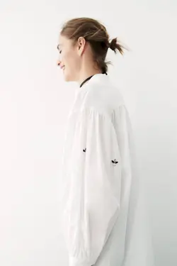 شومیز زنانه سفید زارا