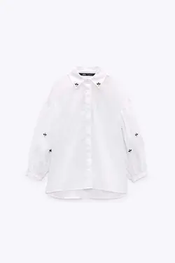 شومیز زنانه سفید زارا