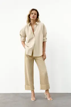 شومیز زنانه بژ زارا