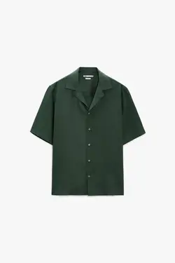 پیراهن آستین کوتاه مردانه خاکی زارا