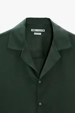 پیراهن آستین کوتاه مردانه خاکی زارا