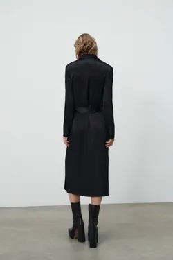 پیراهن میدی زنانه مشکی زارا