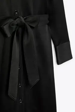 پیراهن میدی زنانه مشکی زارا