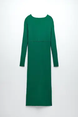 پیراهن میدی زنانه سبز زارا