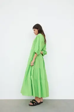 پیراهن میدی زنانه سبز زارا