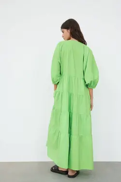 پیراهن میدی زنانه سبز زارا