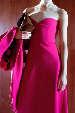 پیراهن میدی زنانه سرخابی زارا