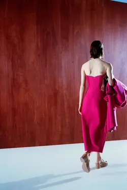 پیراهن میدی زنانه سرخابی زارا