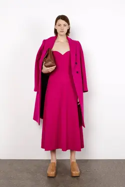 پیراهن میدی زنانه سرخابی زارا