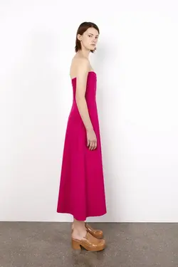 پیراهن میدی زنانه سرخابی زارا