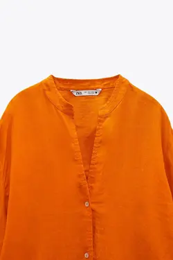 پیراهن میدی زنانه نارنجی زارا