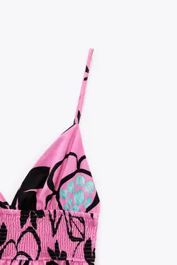 پیراهن میدی زنانه سرخابی زارا