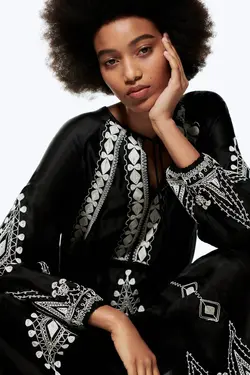 پیراهن میدی زنانه مشکی زارا