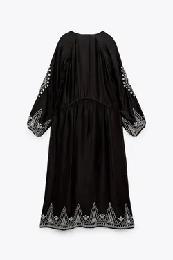 پیراهن میدی زنانه مشکی زارا