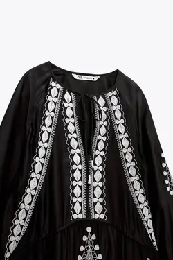 پیراهن میدی زنانه مشکی زارا