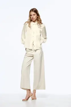 شومیز زنانه سفید تیره زارا