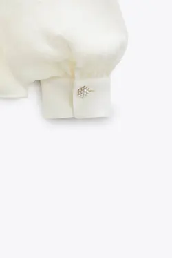 شومیز زنانه سفید تیره زارا