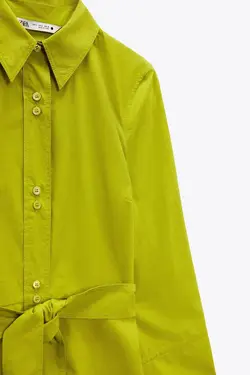 پیراهن میدی زنانه سبز زارا