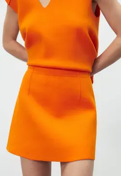 دامن زنانه نارنجی زارا