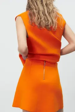 دامن زنانه نارنجی زارا