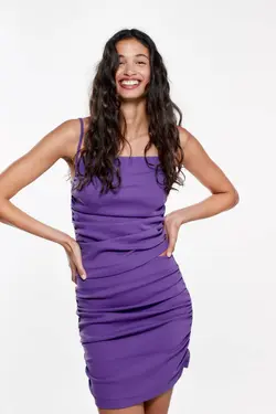 دامن زنانه بنفش زارا