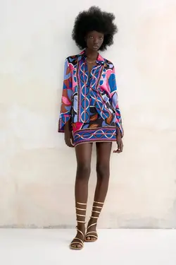 دامن زنانه آبی زارا