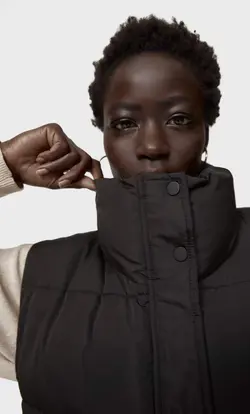 کاپشن پافر زنانه مشکی استرادیواریوس