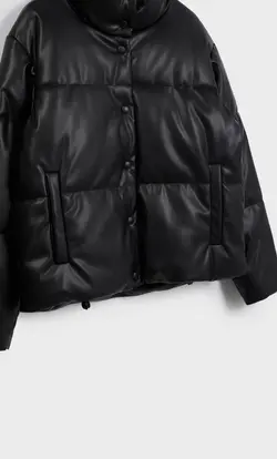 کاپشن پافر زنانه مشکی استرادیواریوس