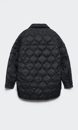 کاپشن پافر زنانه مشکی استرادیواریوس