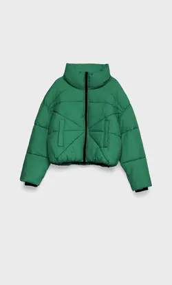 کاپشن پافر زنانه سبز استرادیواریوس