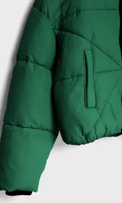 کاپشن پافر زنانه سبز استرادیواریوس