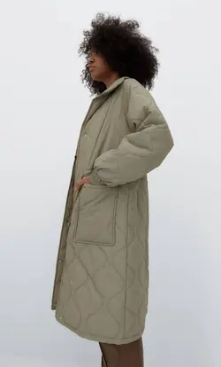 پالتو زنانه خاکی استرادیواریوس