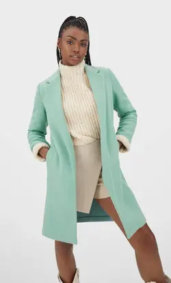 پالتو زنانه سبز استرادیواریوس