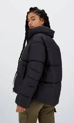 کاپشن پافر زنانه مشکی استرادیواریوس