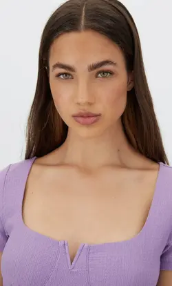 پیراهن کوتاه زنانه بنفش استرادیواریوس