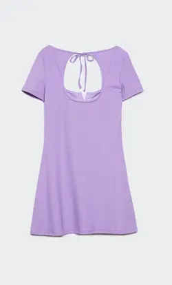 پیراهن کوتاه زنانه بنفش استرادیواریوس