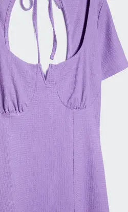 پیراهن کوتاه زنانه بنفش استرادیواریوس