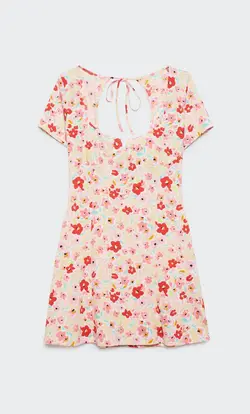 پیراهن کوتاه زنانه صورتی استرادیواریوس