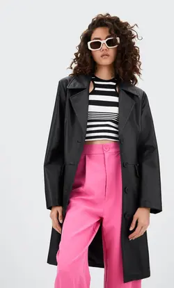 پالتو زنانه مشکی استرادیواریوس