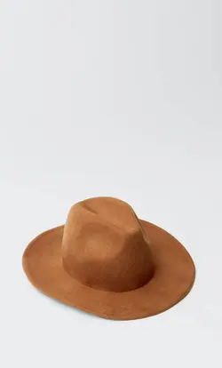 کلاه زنانه قهوه ای استرادیواریوس