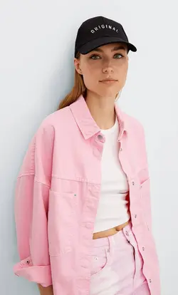 کلاه کپ زنانه مشکی استرادیواریوس