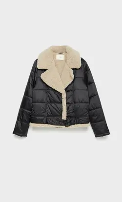 کاپشن پافر زنانه مشکی استرادیواریوس