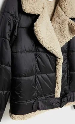 کاپشن پافر زنانه مشکی استرادیواریوس